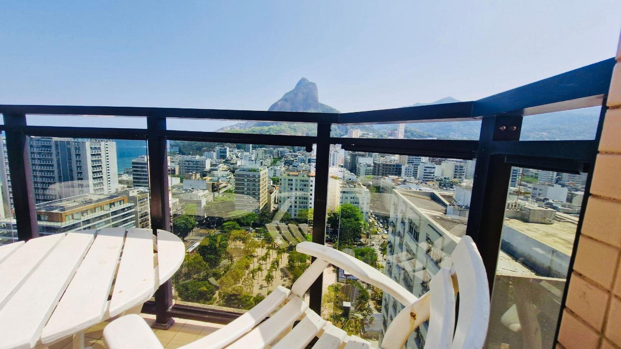 Apartamento Top Apart Leblon - Flat Com Varanda, E Terraco Panoramico